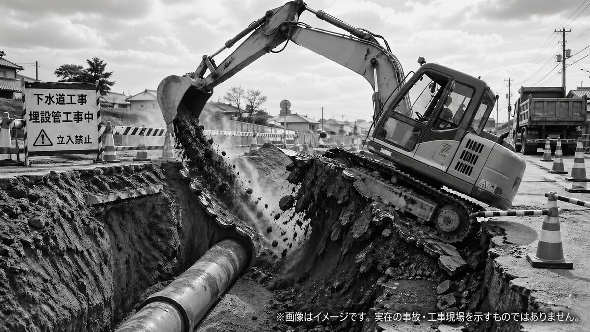 掘削工事の地盤崩壊事故と会社の備え