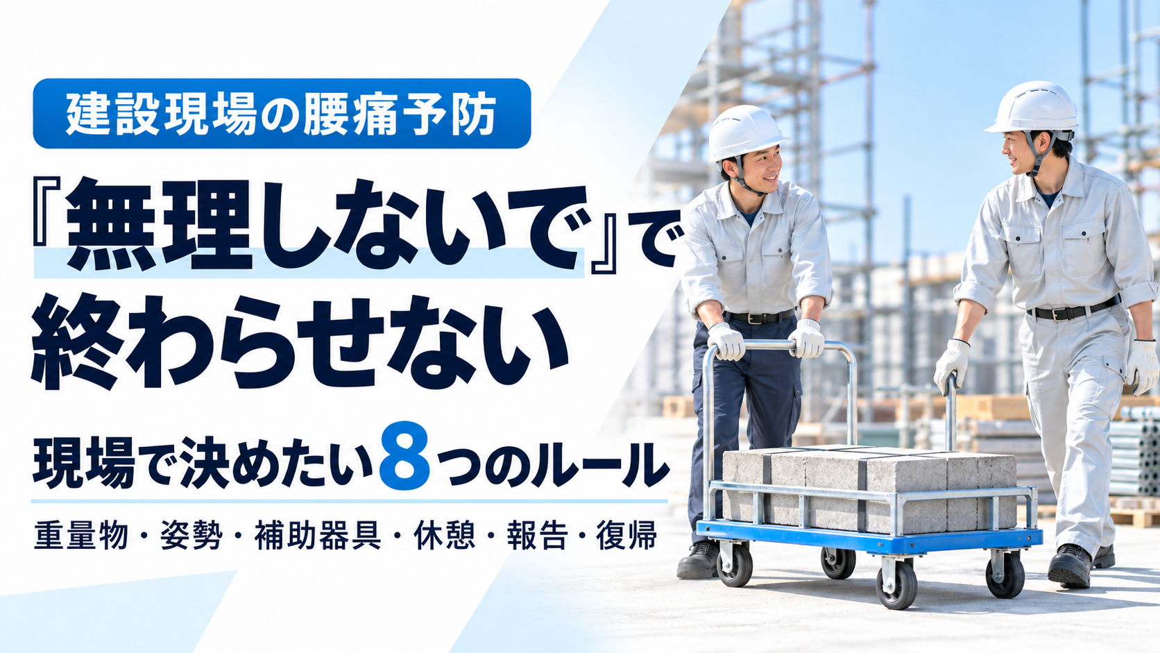 腰痛を本人任せにしない職場ルール